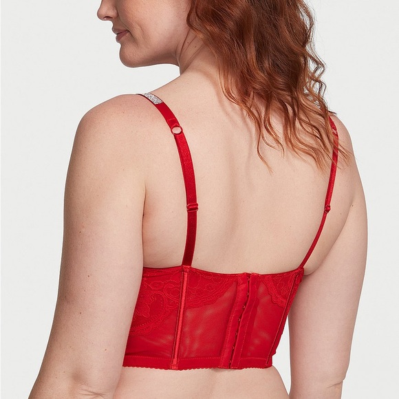 NWT Victoria’s Secret corset top in RED 32D - Picture 6 of 9
